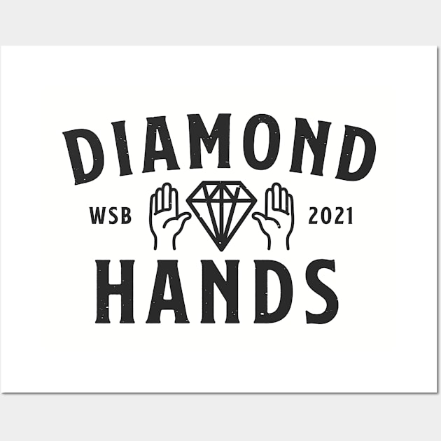 Diamond Hands 2021 (Light) Wall Art by FanBanterSTL